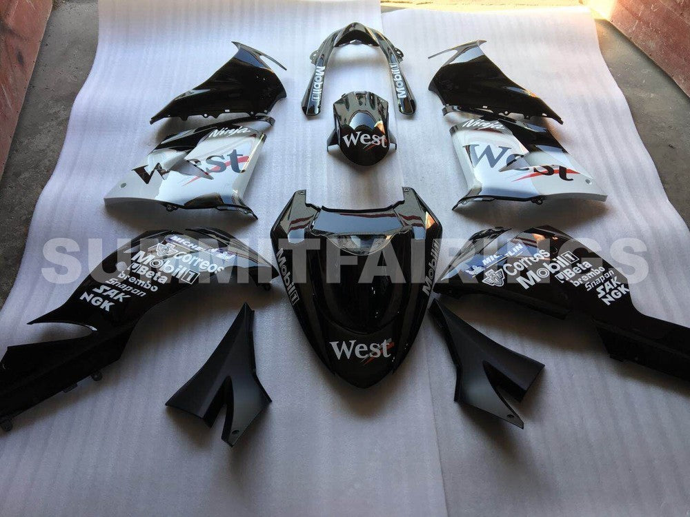 Fairings For Kawasaki ZX-10R, 2004-2005 - Black White