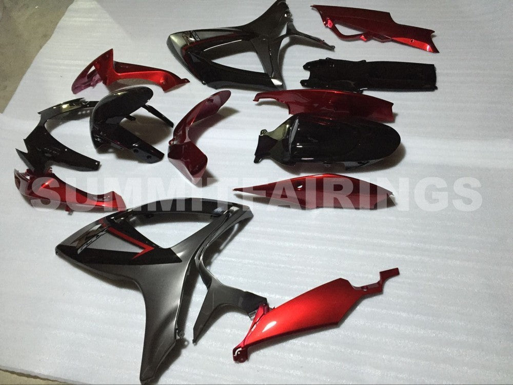 Fairings For Suzuki GSXR 600 750 Red Silver Black GSXR (2006-2007)