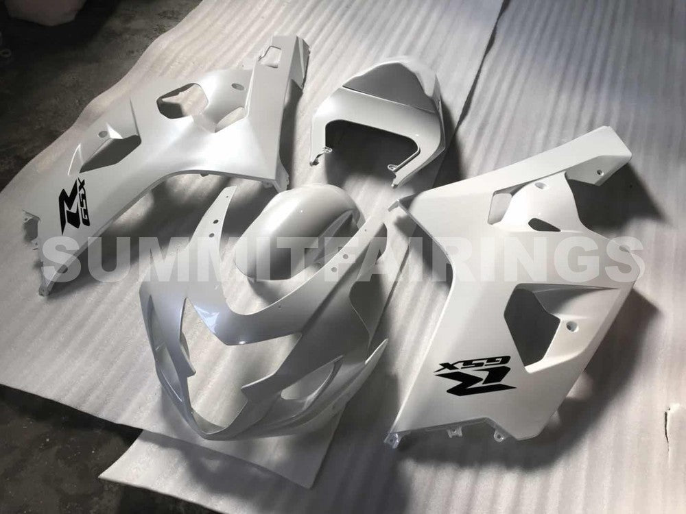 Fairings For Suzuki GSXR 600 750 White Metallic GSXR (2004-2005)