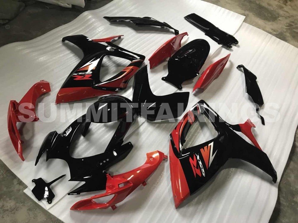 Fairings For Suzuki GSXR 600 750 Black & Red GSXR (2006-2007)