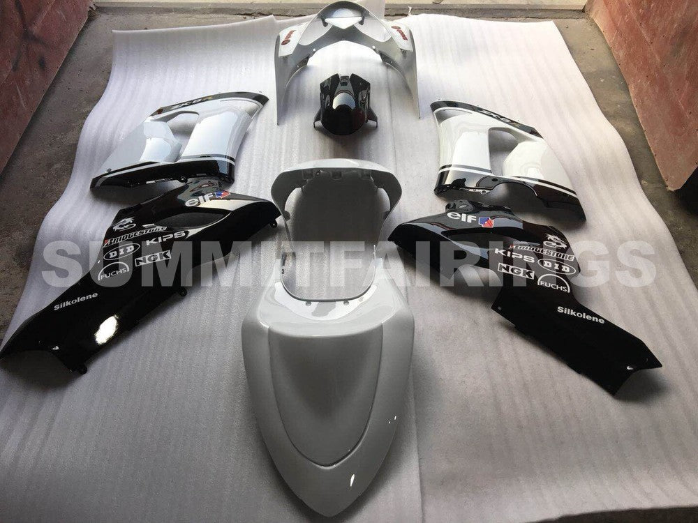 Fairings For Kawasaki ZX6R 636 White Black elf ZX6R (2005-2006)