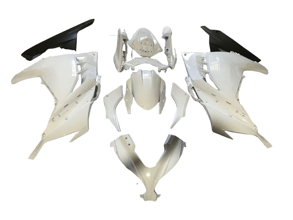 Fairings For Plastics Kawasaki Ninja 300R EX300R Pearl White Matte Black Ninja (2013-2019)