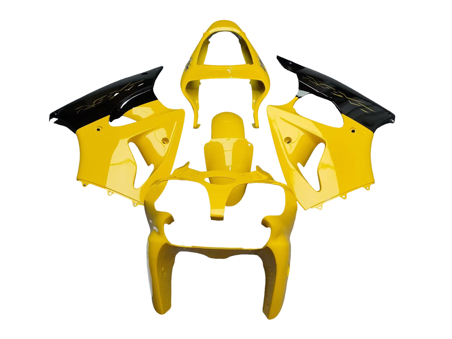 Fairings For Plastics Kawasaki ZX6R 636 Yellow ZX6R (2000-2002)