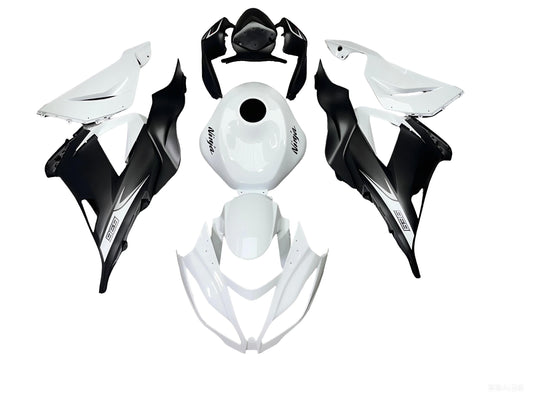 Fairings For Plastics Kawasaki ZX6R 636 White Ninja (2013-2018)