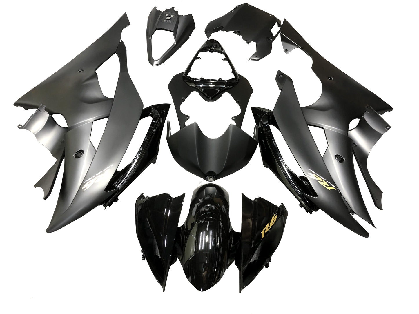 Fairings For Yamaha YZF-R6 2008-2016 Black Silver