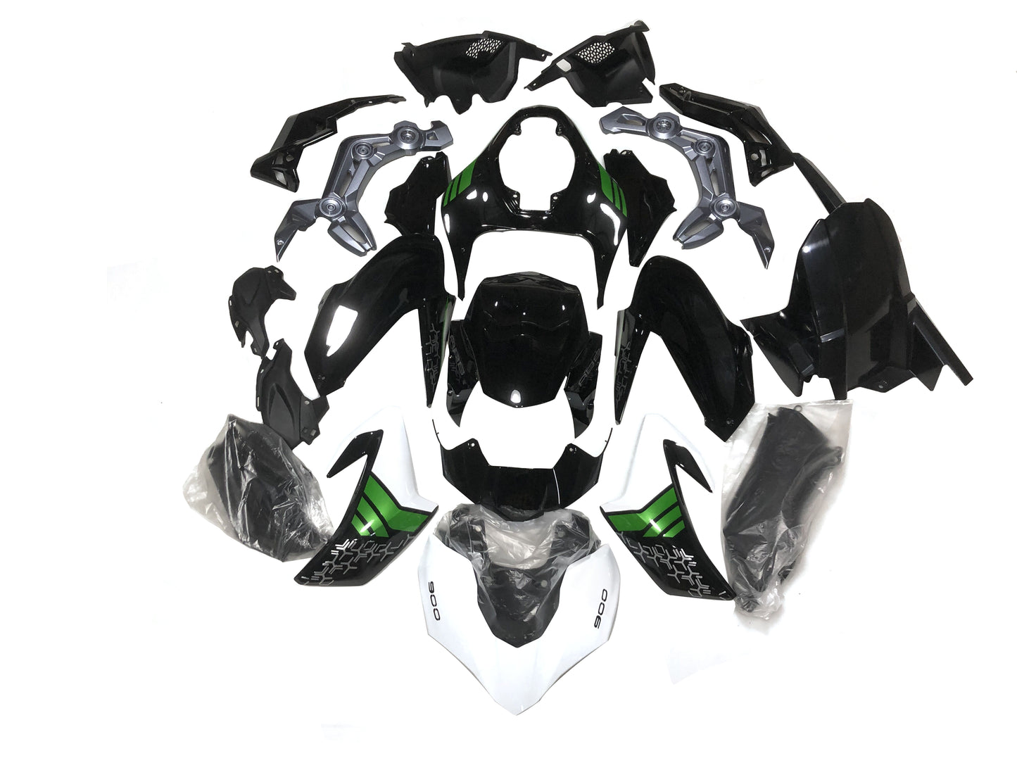 Fairings For Kawasaki Z900 2017-2019 Green Black White