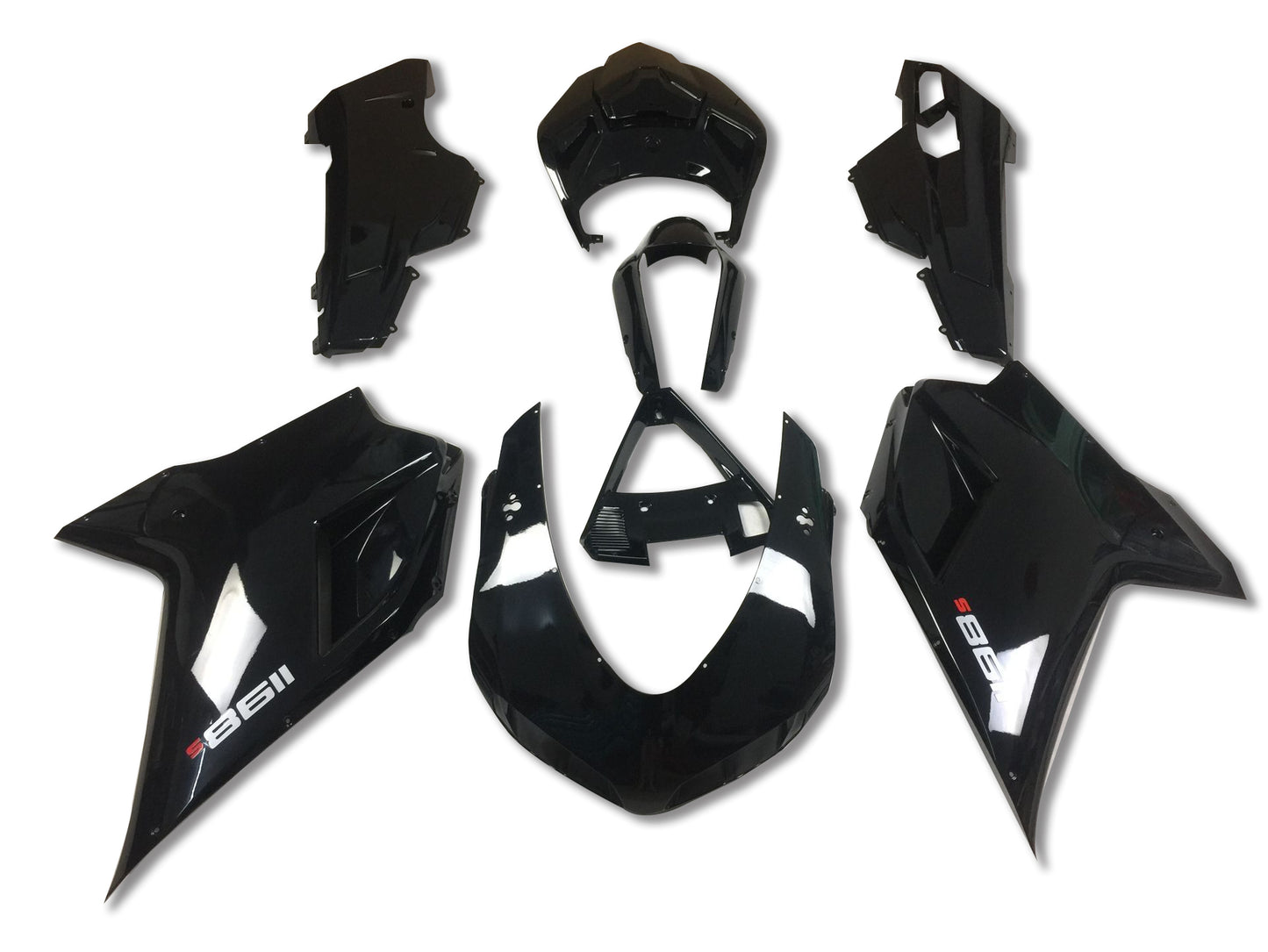 Fairings For Ducati 1098 1198 848 Black 1198 (2007-2011)
