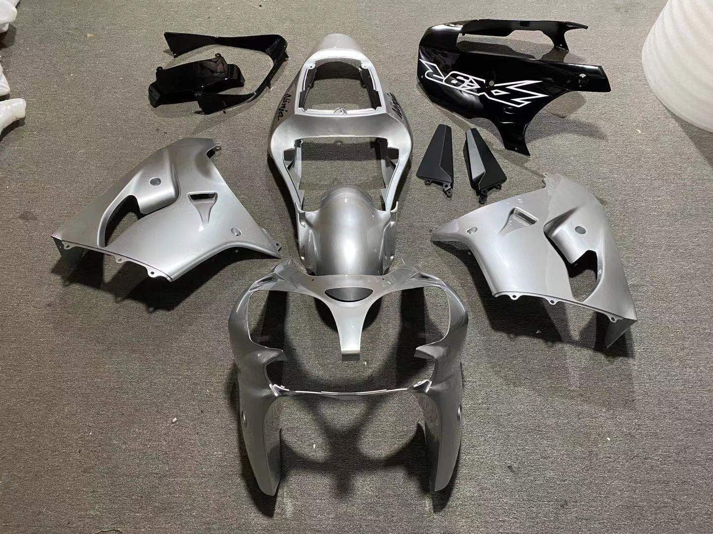 Fairings For Kawasaki ZX9R 2002-2003 Silvery & Glossy black