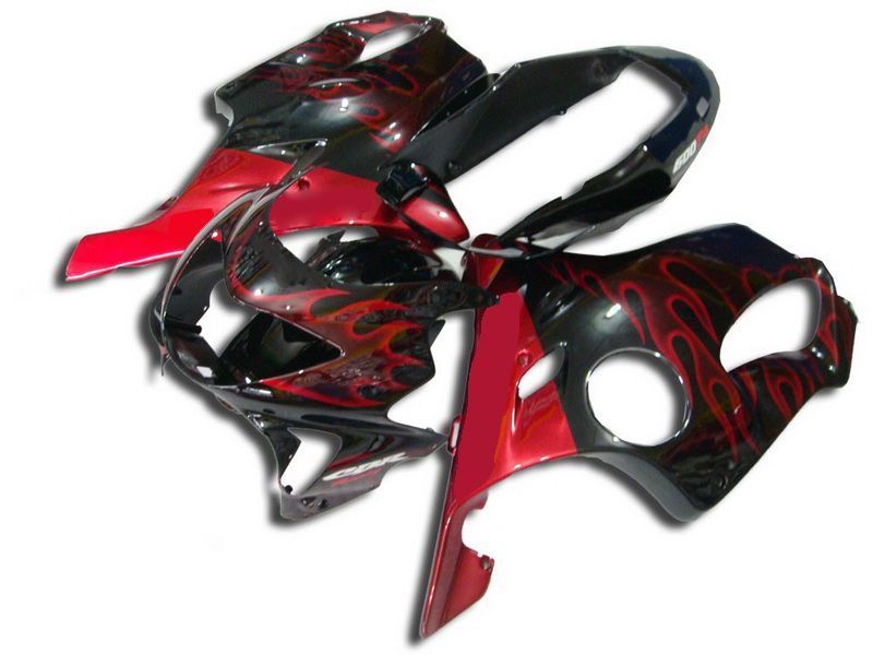 Fairings For Honda - CBR600 F4 1999-2000 Red Flame