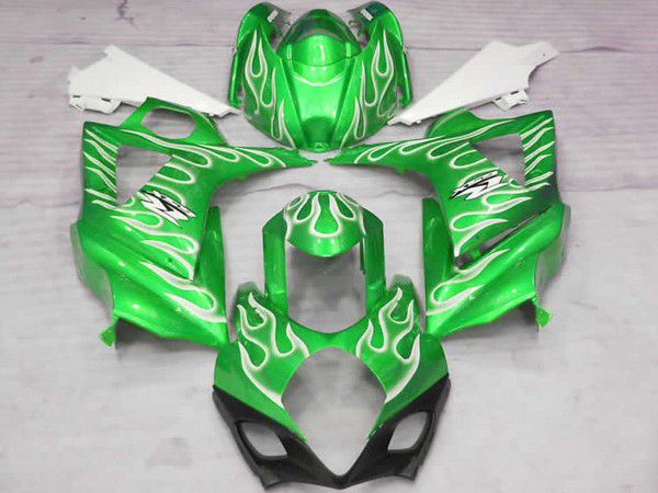 Fairings For Suzuki - GSXR1000 K7 07-08 Green Flame