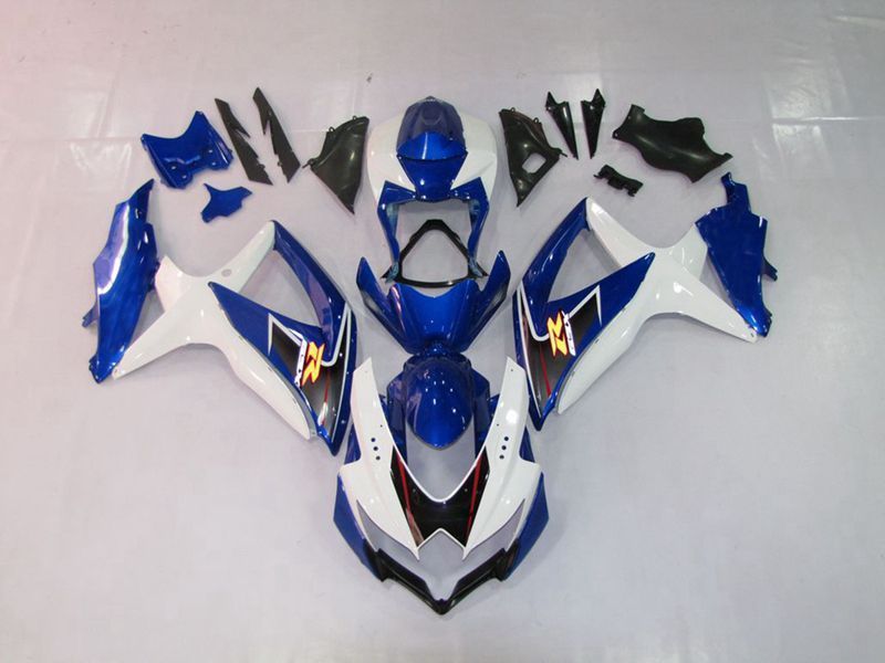 Fairings For Suzuki GSXR 600 750 (2008-2010) Blue White