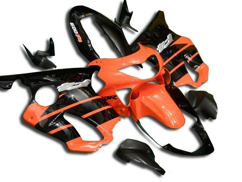 Fairings For Honda - CBR600 F4 1999-2000 Orange/ Black