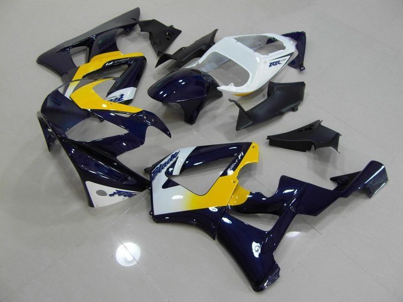 Fairings For Honda - CBR900RR 929 2000-2001 Dark Blue Yellow White