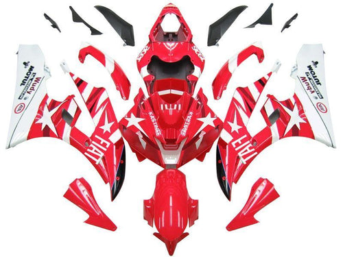 Fairings For Yamaha YZF-R6 Red White Star FIAT R6  (2006-2007)