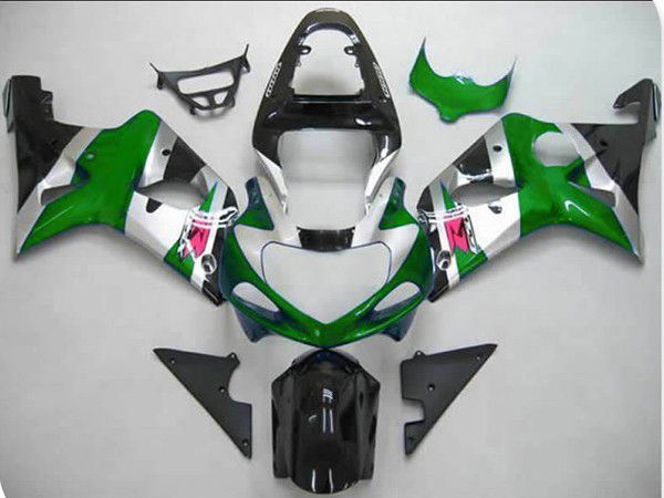 Fairings For Suzuki - GSXR1000 K1/2 2000-2002 Green Silver