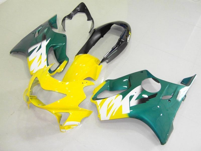 Fairings For Honda - CBR600 F4 1999-2000 Yellow Green