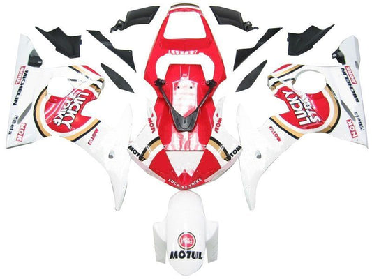 Fairings For Yamaha YZF-R6 White & Red R6  (2005)