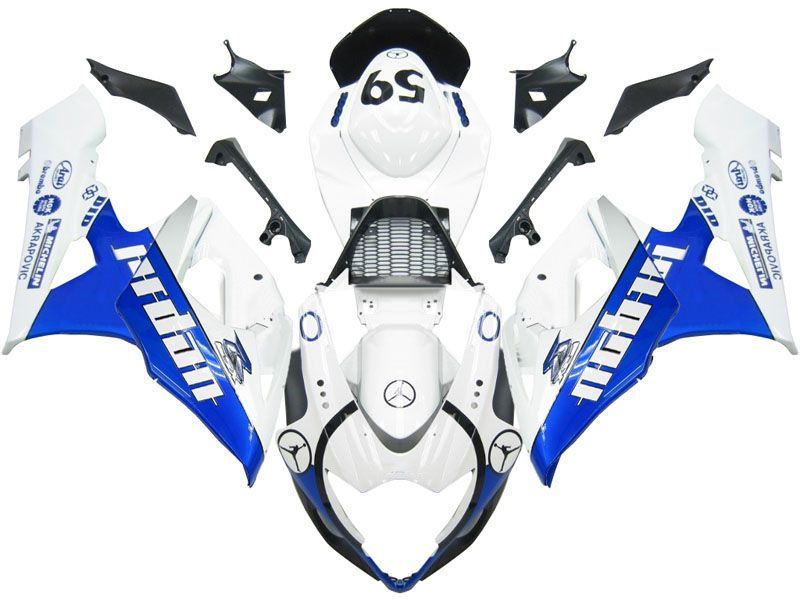 Fairings For Suzuki GSXR 1000 White & Blue Jordan (2005-2006)