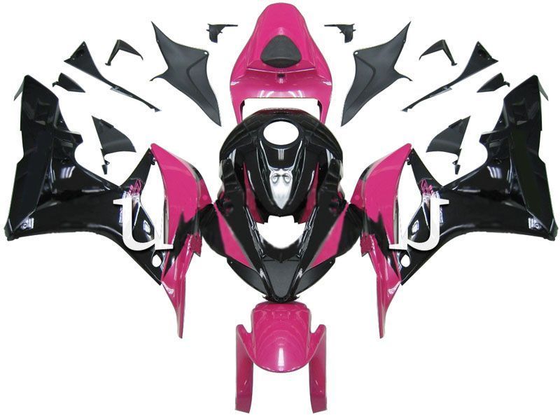 Fairings For Honda CBR 600 RR Black & Pink Honda (2007-2008)