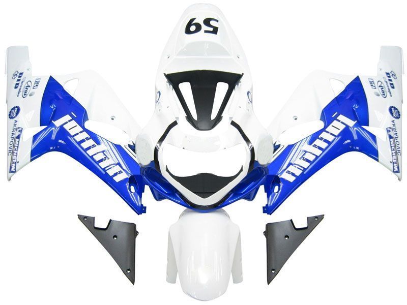 Fairings For Suzuki GSXR 600 White Blue Jordan GSXR (2001-2003)