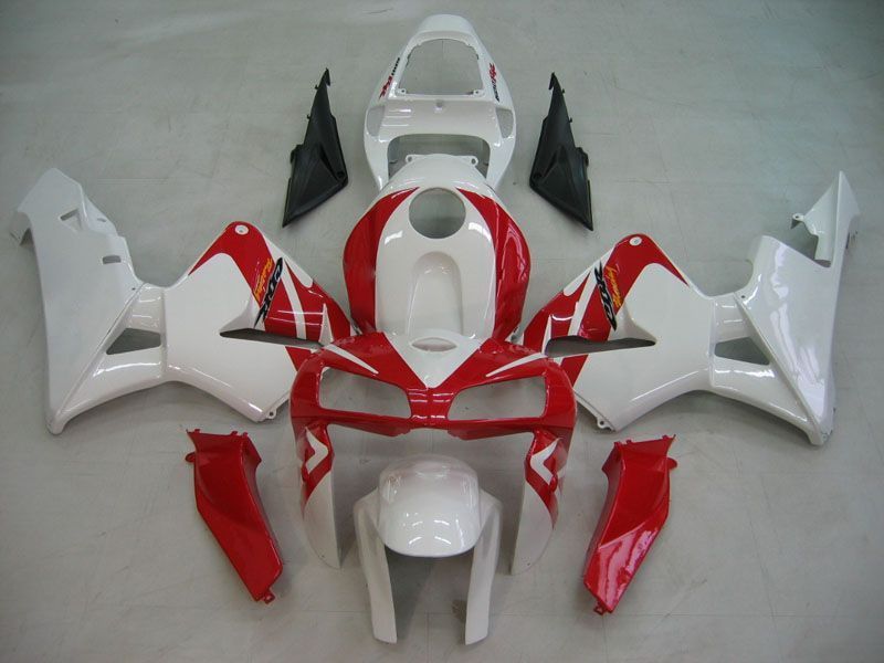 Fairings For Honda CBR 600 RR White & Red CBR (2005-2006)