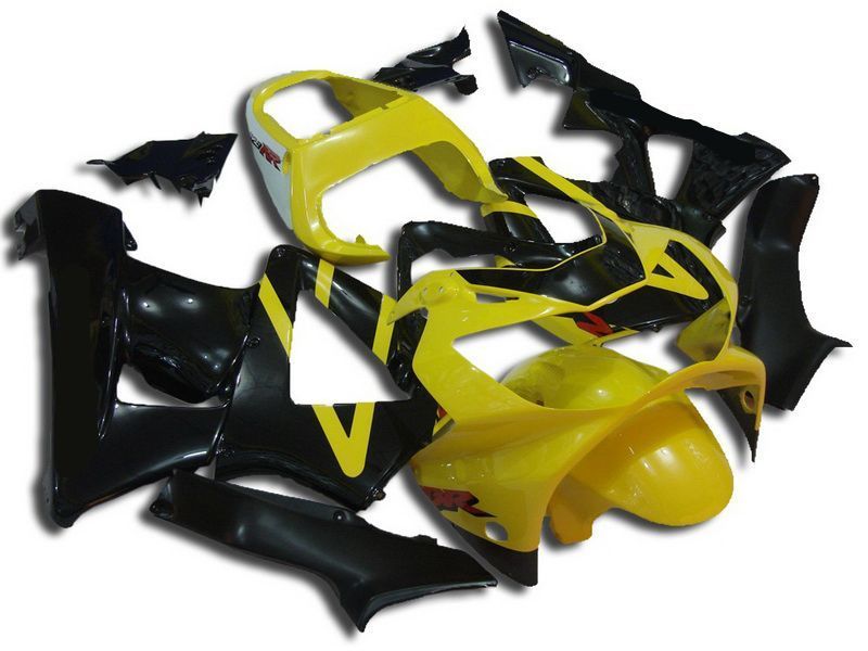 Fairings For Honda - CBR900RR 929 2000-2001 Black and Yellow