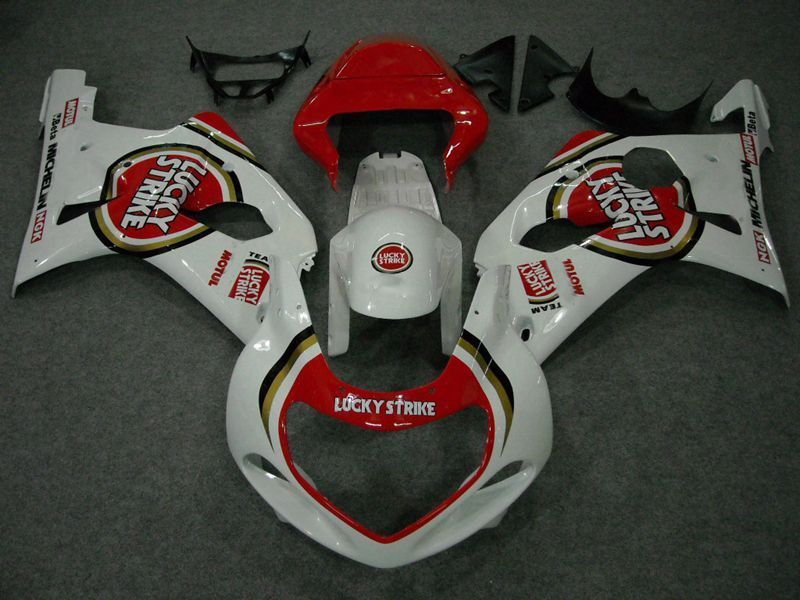 Fairings For Suzuki GSXR 1000 K1(2000-2002) White Red