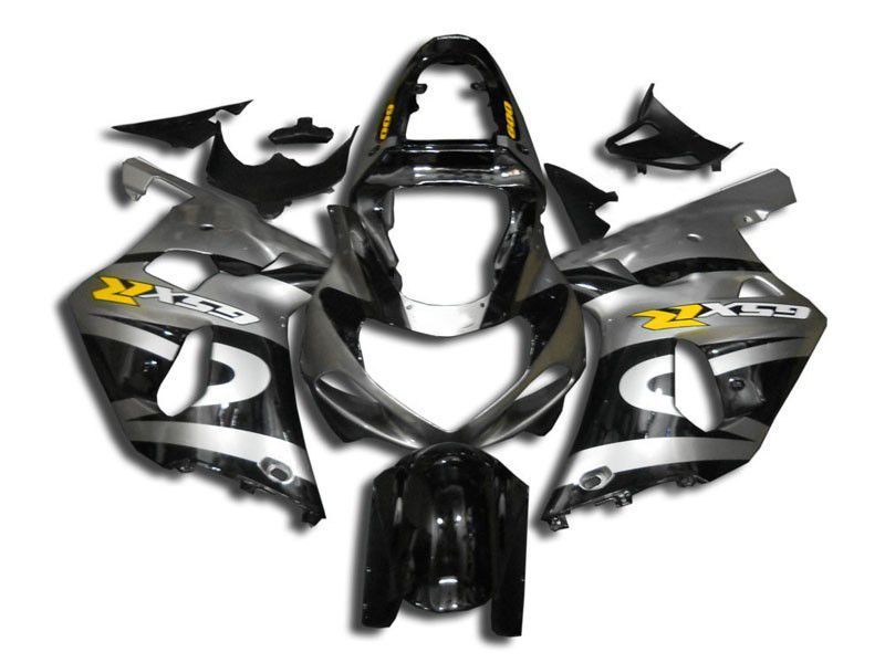 Fairings For Suzuki - GSXR600-750 K1 2001-2003 Silver Yellow