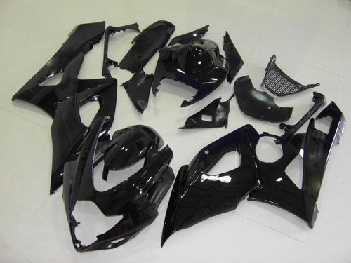 Fairings For Suzuki - GSXR1000 K5 05-06 Black & Silver Decals