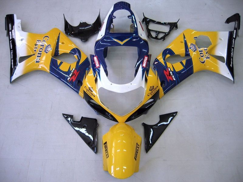 Fairings For Suzuki GSXR 1000 Yellow & Blue Corona GSXR (2000-2002)