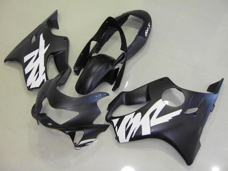 Fairings For Honda - CBR600 F4 1999-2000 Matt Black and White