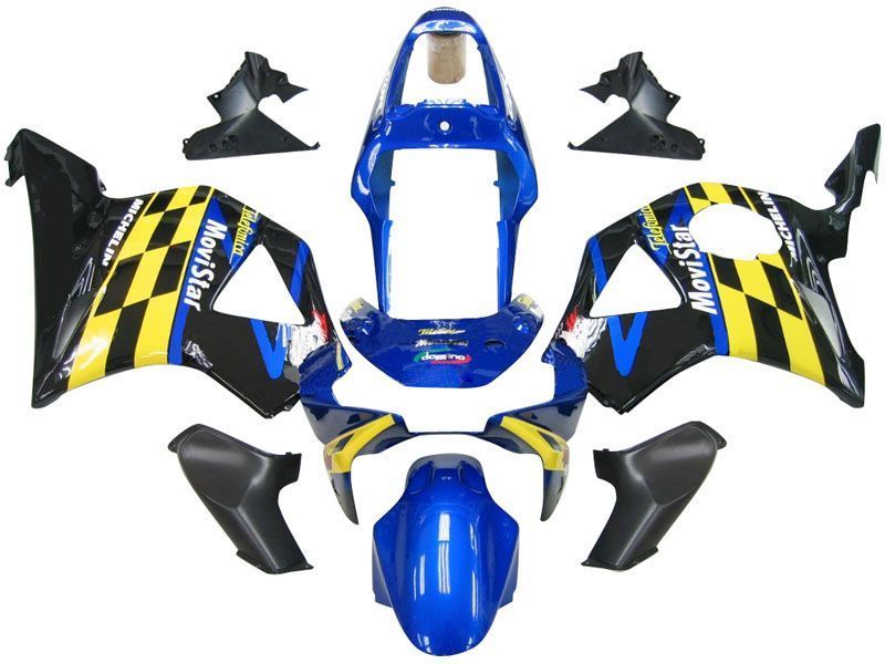 Fairings For Honda CBR 954 RR Multi-Color Checker Movistar (2002-2003)
