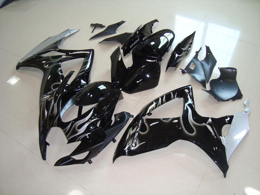Fairings For Suzuki GSX-R600 / 750, 2006-2007 - Silver Flame