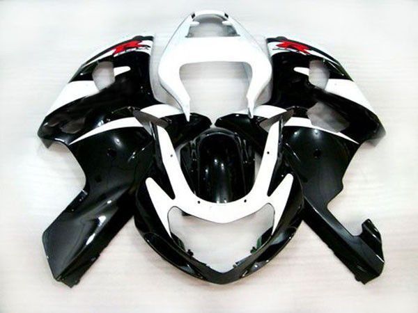 Fairings For Suzuki - GSXR600-750 K1 2001-2003 White Black