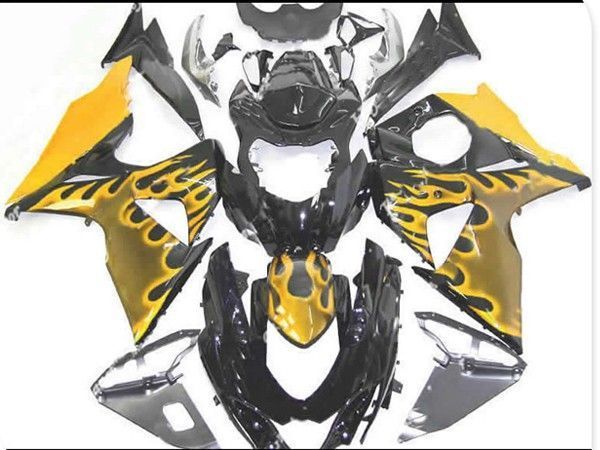 Fairings For Suzuki - GSXR1000 K9 09-16 Yellow Flame