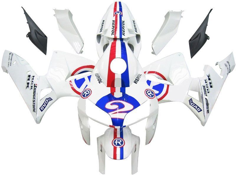 Fairings For Honda CBR 600 RR Pure White No.2 Repsol (2005-2006)