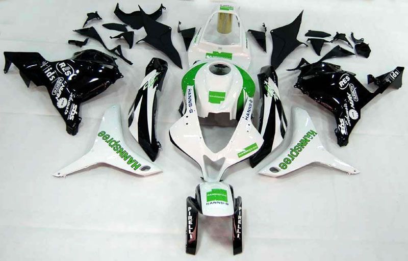 Fairings For Honda CBR 600 RR White & Black Hannspree (2009-2012)