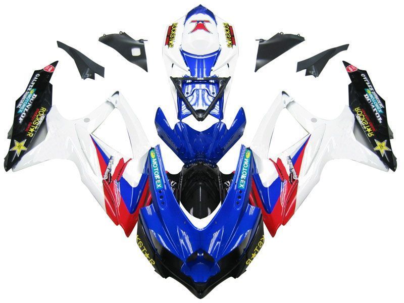 Fairings For Suzuki GSXR 600 750 Blue Red White GSXR (2008-2009-2010)