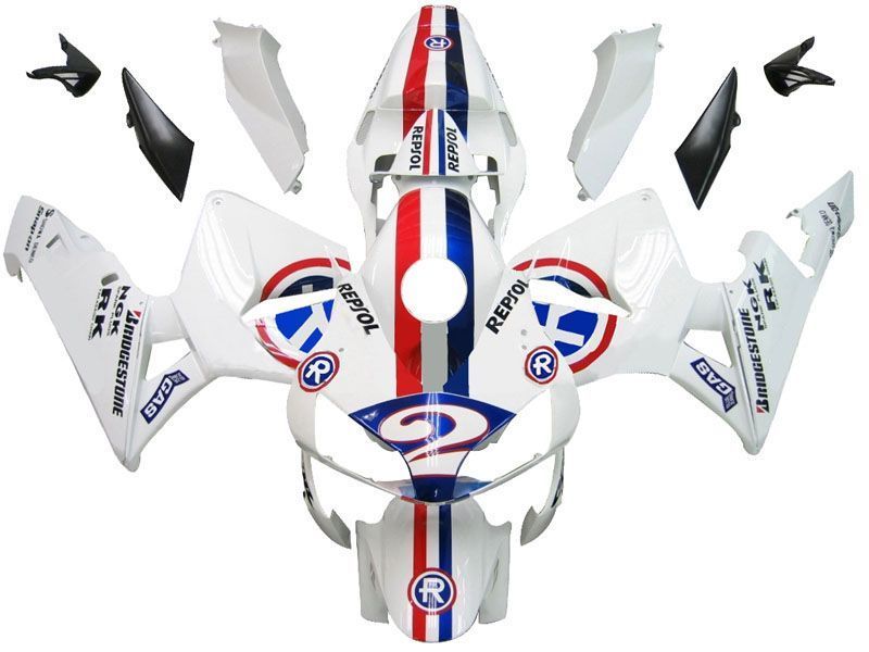 Fairings For Honda CBR 600 RR No.2 White Repsol (2003-2004)