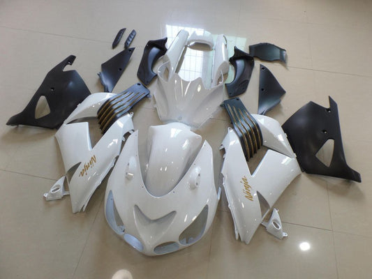 Fairings For Kawasaki ZX-14R, 2006-2011 - White & Matte Black