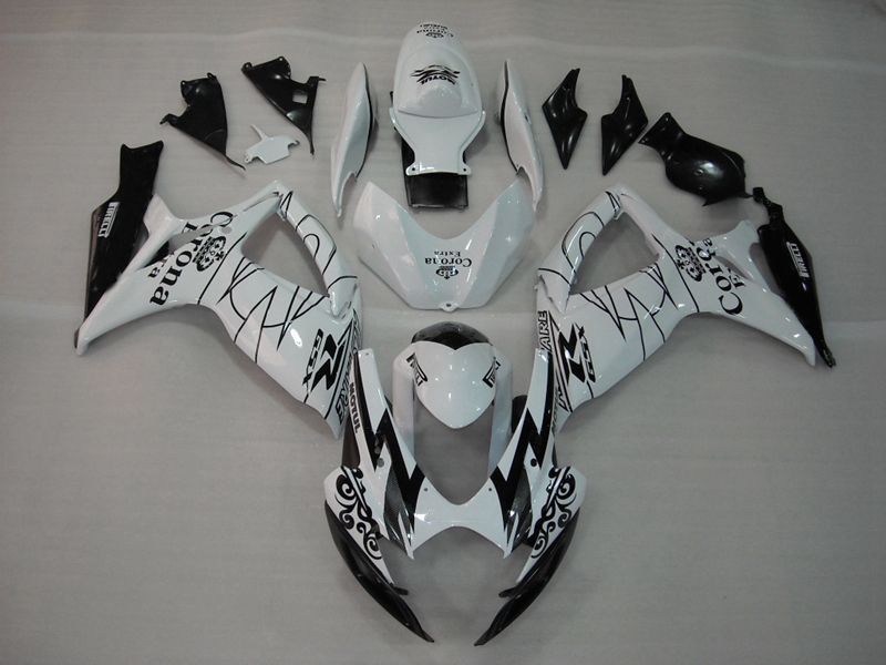 Fairings For Suzuki GSXR 600 750 (2006-2007) Black White