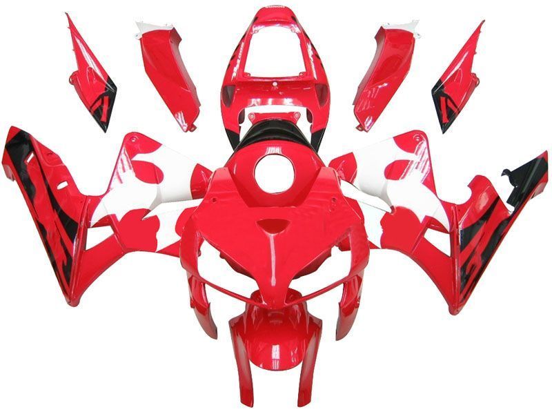 Fairings For Honda CBR 600 RR Red White Black Tribal CBR (2005-2006)