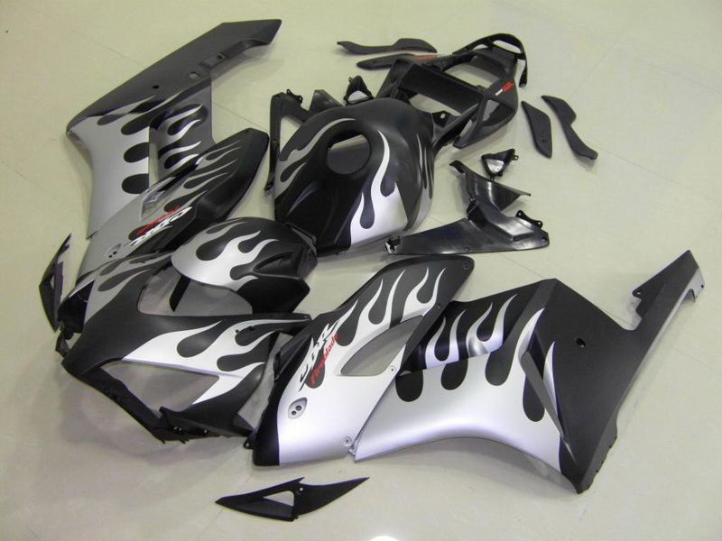Fairings For Honda - CBR1000RR 04-05 Matt Black Silver