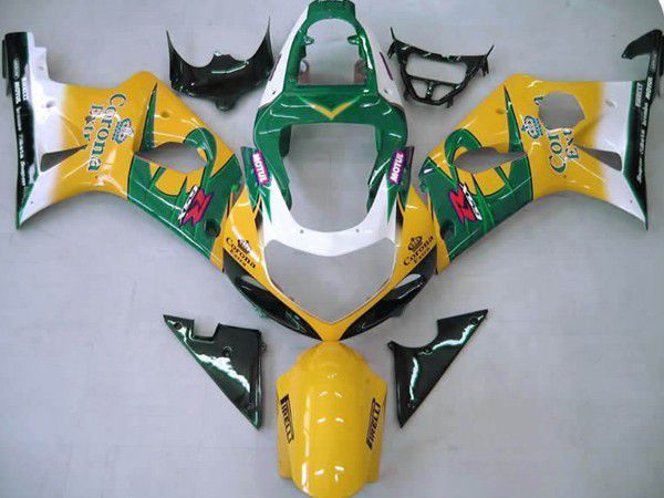 Fairings For Suzuki - GSXR1000 K1/2 2000-2002 Yellow Green