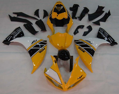 Fairings For Yamaha YZF-R1 Yellow Black Motul R1  (2009-2012)