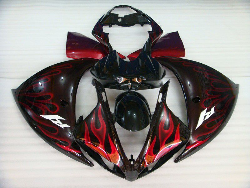 Fairings For Yamaha - YZF1000 R1 2009-2012 Red Flame