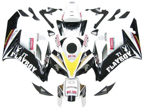 Fairings For Honda CBR 1000 RR Black White Playboy  (2004-2005)