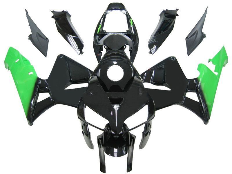 Fairings For Honda CBR 600 RR Black & Green CBR (2005-2006)