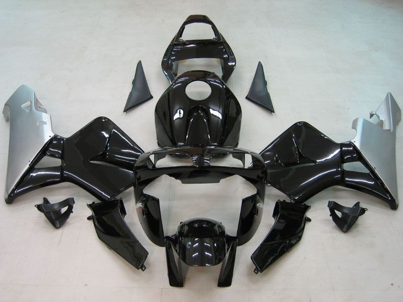 Fairings For Honda CBR 600 RR Black & Silver Honda (2003-2004)