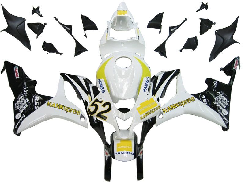 Fairings For Honda CBR 600 RR White No.52 Hannspree (2007-2008)
